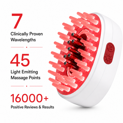 The 7 in 1 LED Hair Growth Massager