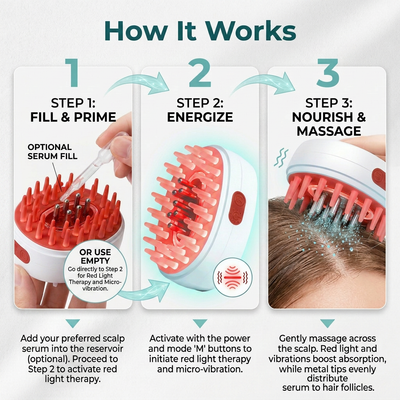 The Care-Co. 7 in 1 LED Hair Growth Massager